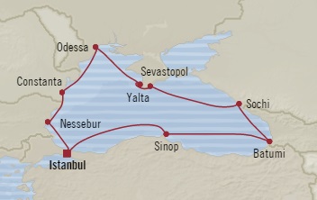 Cruises Around The World Oceania Riviera September 12-22 2025 Istanbul, Turkey to Istanbul, Turkey