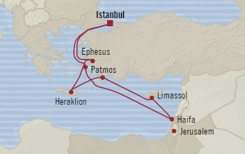 Cruises Around The World Oceania Riviera September 22 October 2 2025 Istanbul, Turkey to Istanbul, Turkey