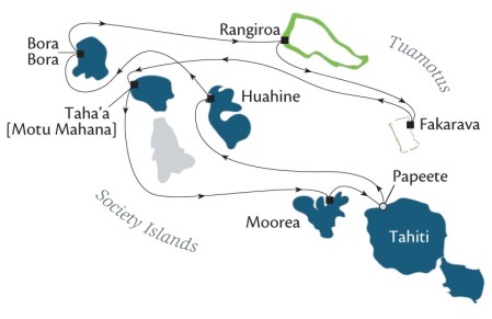 Cruises Around The World Paul Gauguin August 10-20 2025 Papeete, Tahiti, Society Islands to Papeete, Tahiti