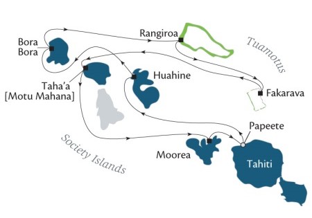 Cruises Around The World Paul Gauguin January 6-16 2025 Papeete, Tahiti, Society Islands to Papeete, Tahiti, Society Islands