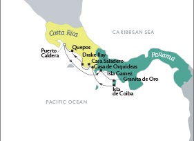 Cruises Tere Moana December 17-23 2016 Puerto Caldera, Costa Rica to Puerto Caldera, Costa Rica
