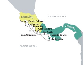 Cruises Tere Moana December 23-30 2016 Puerto Caldera, Costa Rica to Puerto Caldera, Costa Rica