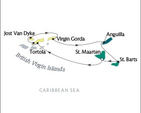 Cruises Tere Moana March 19-26 2016 Philipsburg, Sint Maarten to Philipsburg, Sint Maarten