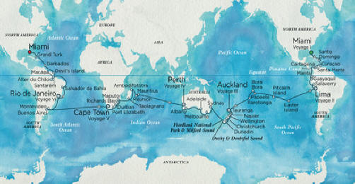 LUXURY CRUISES - Penthouse, Veranda, Balconies, Windows and Suites Crystal Cruises Serenity 2027 World Cruise