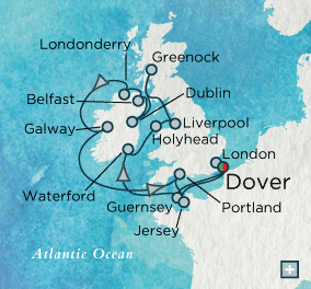 LUXURY CRUISES - Penthouse, Veranda, Balconies, Windows and Suites Crystal Cruises Serenity 2027 Bonny Isles Map