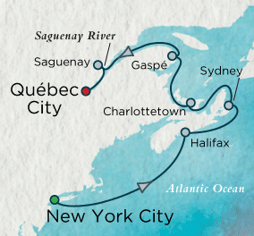 Autumn in the Maritimes Map Crystal Cruises Serenity 2016 World Cruise
