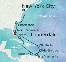 Colonial Charms &amp; Idyllic Isles Map Crystal Cruises Serenity 2016 World Cruise