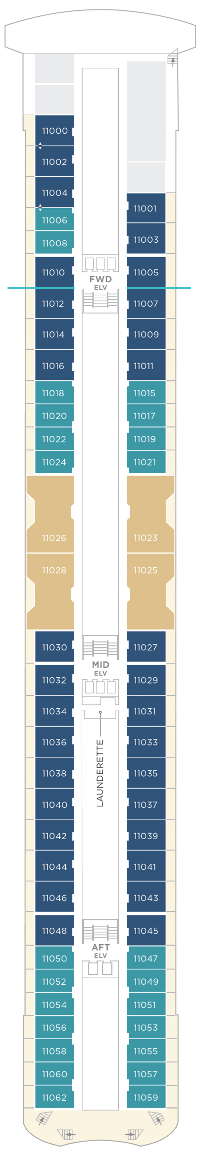 Crystal Cruises Serenity Deck 11