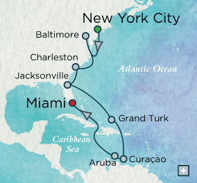crystal cruises symphony 2015 Colonial Coast &amp; Beyond Map