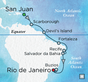 Cruises Around The World Crystal World Cruises symphony 2024 Brazilian Holiday Map