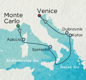 Mediterranean Sonata Map Crystal Cruises Symphony 2016