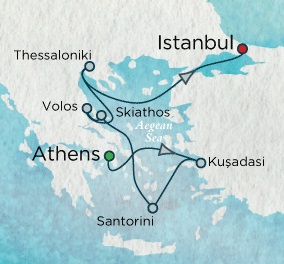 Cruises Around The World Crystal World Cruises Serenity 2026 August 27 September 5 Athens (Piraeus), Greece to Istanbul, Turkey