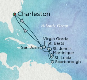 Cruises Around The World Crystal World Cruises Serenity 2026 December 20 january 3 2024 Charleston, SC to Charleston, SC
