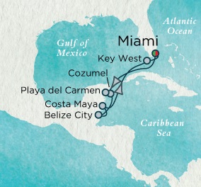 Cruises Around The World Crystal World Cruises Serenity 2026 January 3-10 2026 Miami, FL to Miami, FL