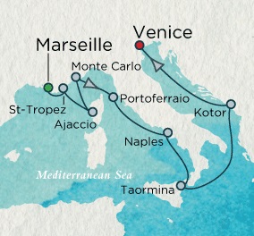 LUXURY CRUISES - Penthouse, Veranda, Balconies, Windows and Suites Crystal Cruises Serenity 2020 May 23 June 4 Marseille, France to Venice, Italy