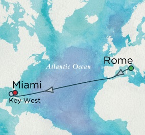 Cruises Around The World Crystal World Cruises Serenity 2026 October 15-27 Rome (Civitavecchia), Italy to Miami, FL