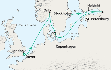 Cruises Around The World London to Stockholm