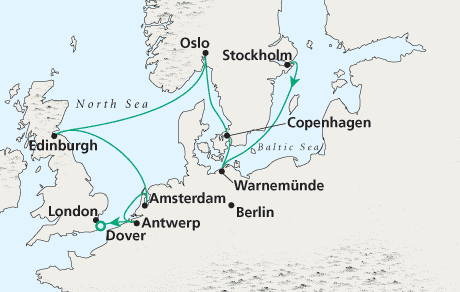 Cruises Around The World Stockholm to London