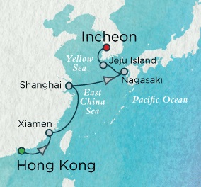 Cruises Around The World Crystal World Cruises Symphony 2026 March 20-31 Hong Kong to Inchon, South Korea