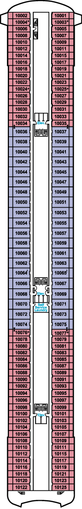 Charters, Groups, Penthouse, Balcony, Windows, Owner Suite, Veranda - Cruises Crystal Serenity Deck Plans: Deck 10, Penthouse Deck