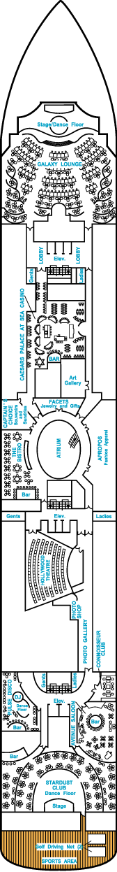 Charters, Groups, Penthouse, Balcony, Windows, Owner Suite, Veranda - Cruises Crystal Serenity Deck Plans: Deck 6, Tiffany Deck