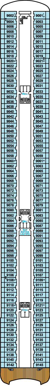 Charters, Groups, Penthouse, Balcony, Windows, Owner Suite, Veranda - Cruises Crystal Serenity Deck Plans: Deck 9, Seabreeze Deck
