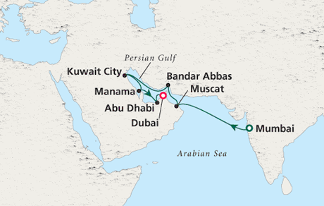 Cruises Around The World Crystal World Cruises Serenity 2026 Mumbai to Dubai