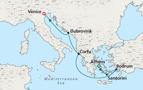 Cruises Around The World Crystal World Cruises Serenity 2026 Athens to Venice