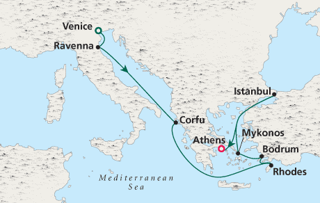 Luxury Cruise SINGLE/SOLO Crystal Cruise Serenity 2021 Venice to Athens