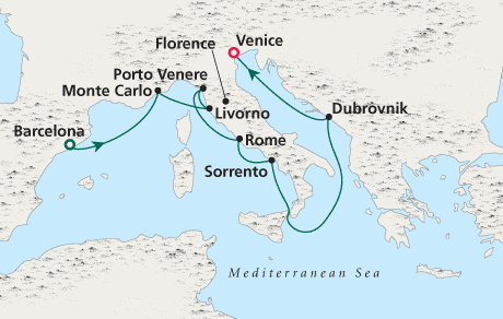 Cruises Around The World Crystal World Cruises Serenity 2026 Barcelona to Venice