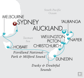 Cruises Around The World Southern Cross Discovery Map