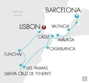 Cruises Around The World Iberian Adventure Map