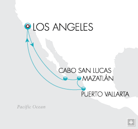 Croisieres de luxe Mexican Serenade Map