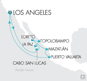Cruises Around The World Sun-kissed Shores Map