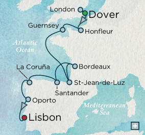 Cruises Around The World London (Dover), England to Lisbon, Portugal - 9 Days Cruises Around The World Crystal World Cruises Serenity 2026