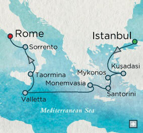 Cruises Around The World Istanbul, Turkey to Rome (Civitavecchia), Italy - 12 Days Cruises Around The World Crystal World Cruises Serenity 2026
