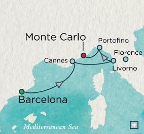 Cruises Around The World Barcelona, Spain to Monte Carlo, Monaco - 7 Days Cruises Around The World Crystal World Cruises Serenity 2026