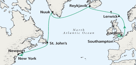 Cruises Around The World Path of the Vikings 