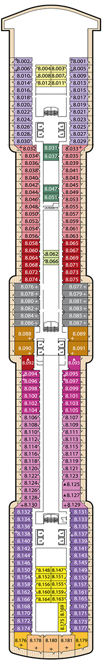 Deck 8 Cruise Queen Elizabeth QE Deck Image