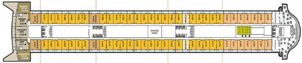 Deck PLAN Cunard World Cruise Queen Mary 2 Qm2 Image