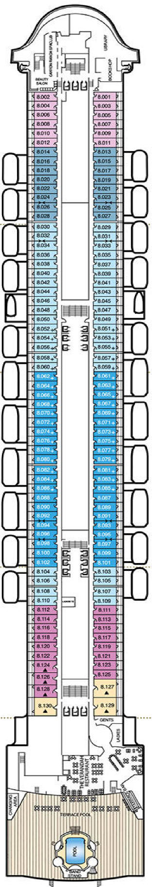 Deck PLAN Cunard World Cruise Queen Mary 2 Qm2 Image