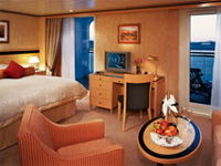 Deluxe Cruises Cunard Cruise Line QE, QM, QV, Queen Victoria, Queen Mary 2, Queen Elizabeth Queens Suite Category Q5 - Deluxe Cruises