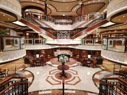 Cruises Around The World Cunard Cruise Queen Mary 2 qm 2 Grand Lobby