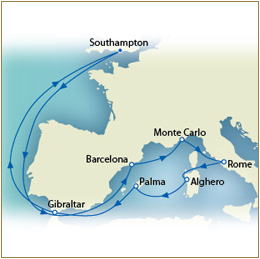 Luxury Cruise SINGLE/SOLO Map