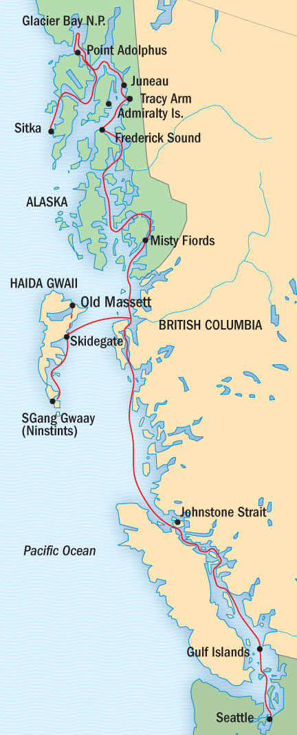 Cruises Around The World Lindblad National Geographic NG CRUISES Sea Bird May 2-16 2024 Seattle, WA, United States to Seattle, WA, United States