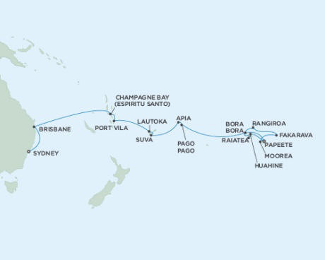 Cruises Around The World Seven Seas Mariner January 20 February 14 2024 - 26 Days