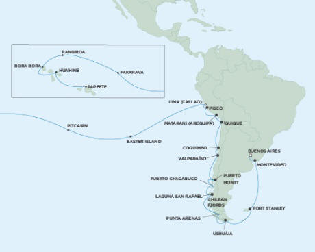 Cruises Around The World Seven Seas Mariner February 14 March 22 2024 - 36 Days