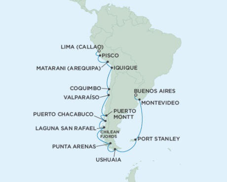 Cruises Around The World Seven Seas Mariner March 2-22 2024 - 20 Days