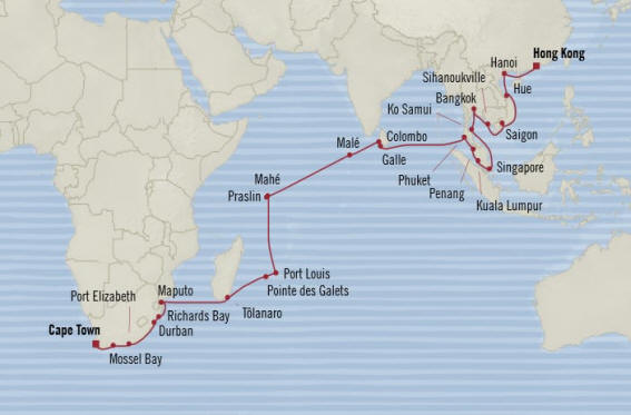 Oceania Nautica Itinerary 2021