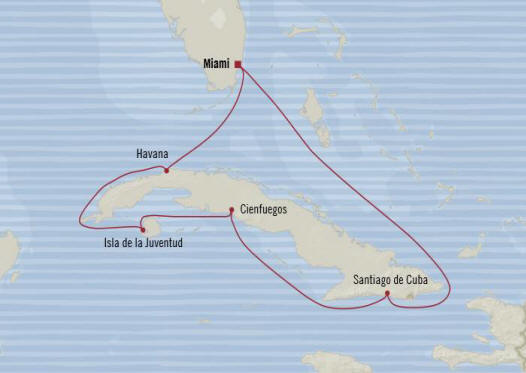 Oceania Sirena Itinerary 2020